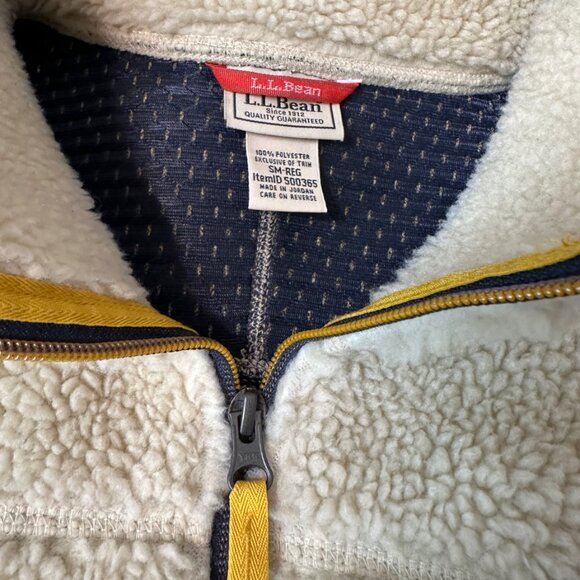 LL Bean Fleece Zip-Up Size Small - Picture 3 of 6